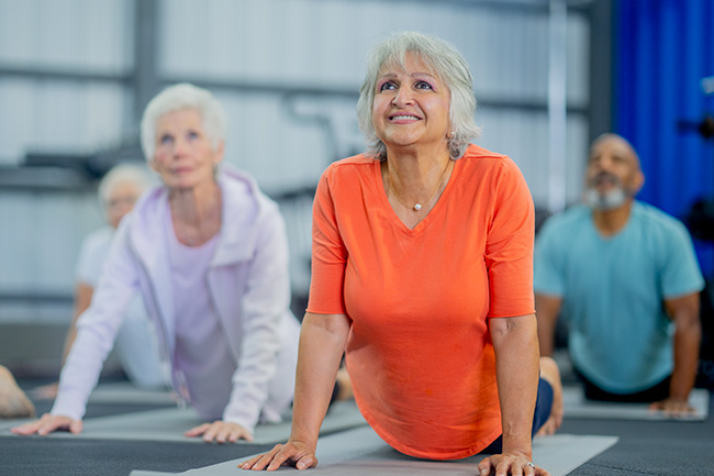 Pilates group class for seniors in Brisbane