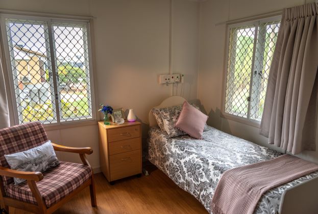 Light-filled bedroom at St Mark's