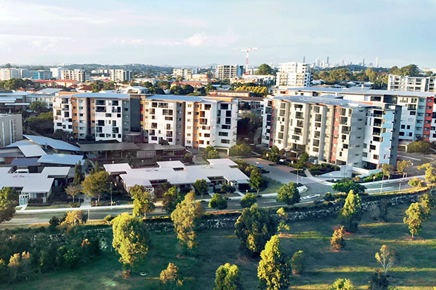 Apartment view of Chermside at Wheller on the Park retirement village.