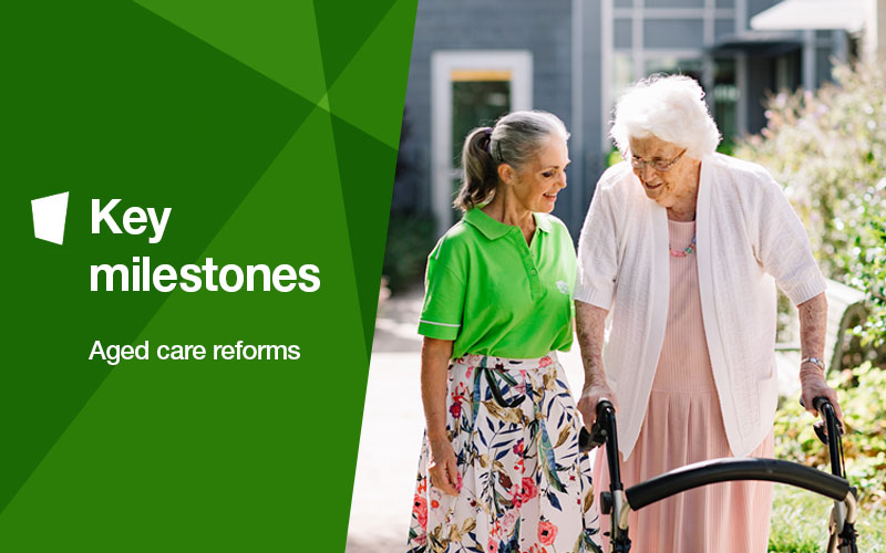 Aged care reform key milestones