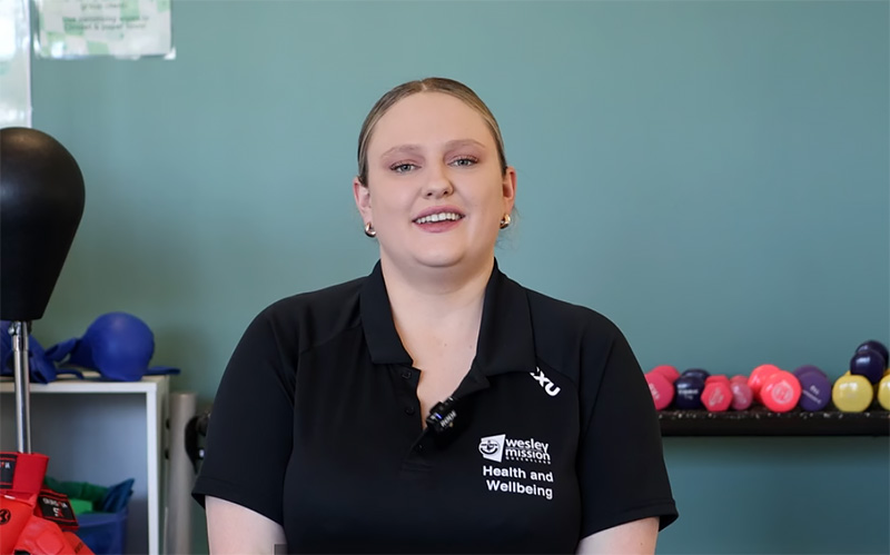 Ally, speech pathologist at Fulton Wellbeing Centre