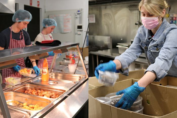 people preparing food